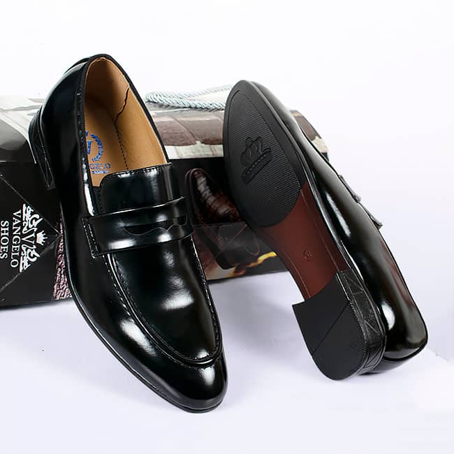 Vangelo Signature Leather Loafers – Black | Brown - Image 2