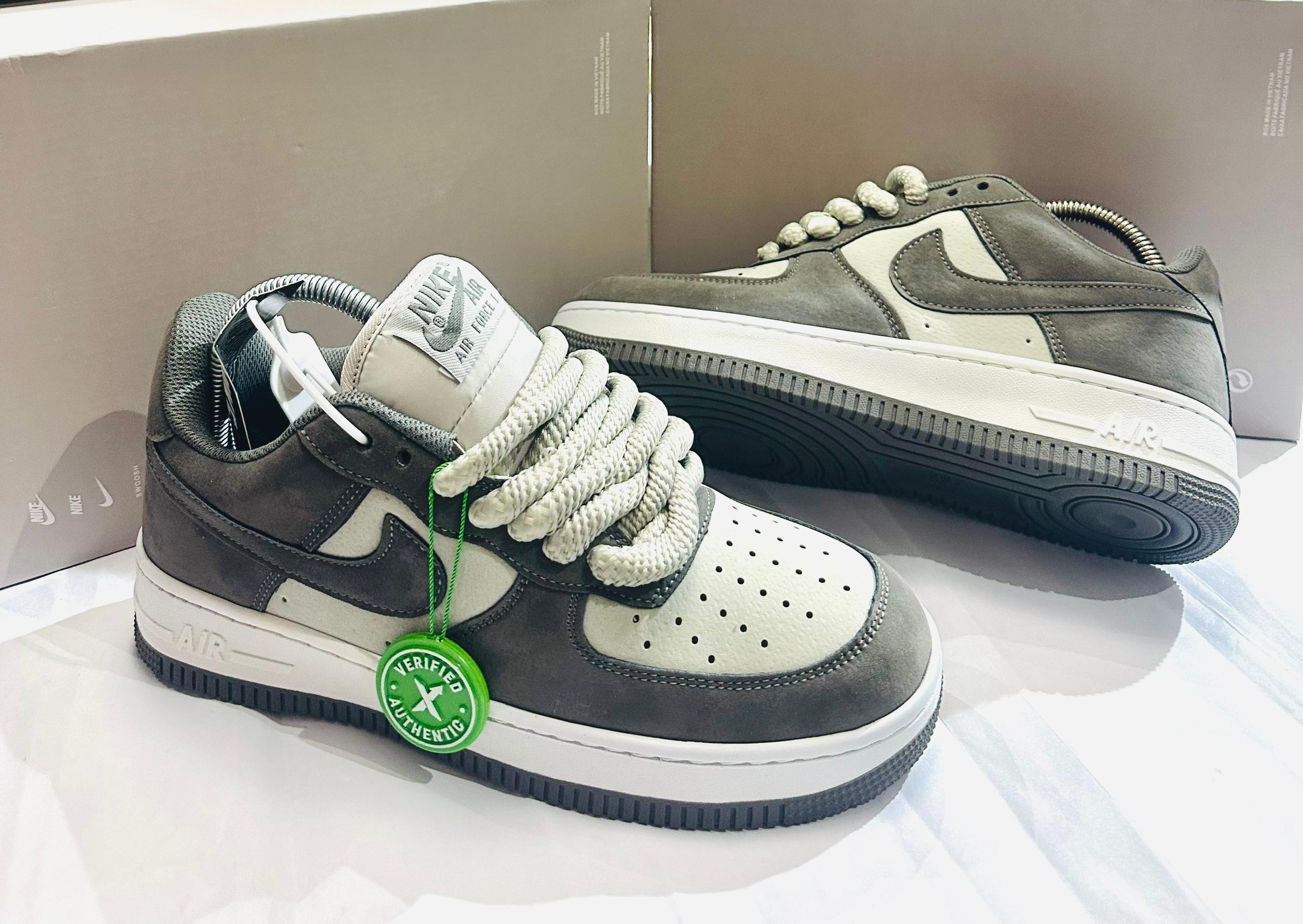 Nike Air Force 1 Low Premium – Shadow Grey Limited Edition with Verified Authentic Tag