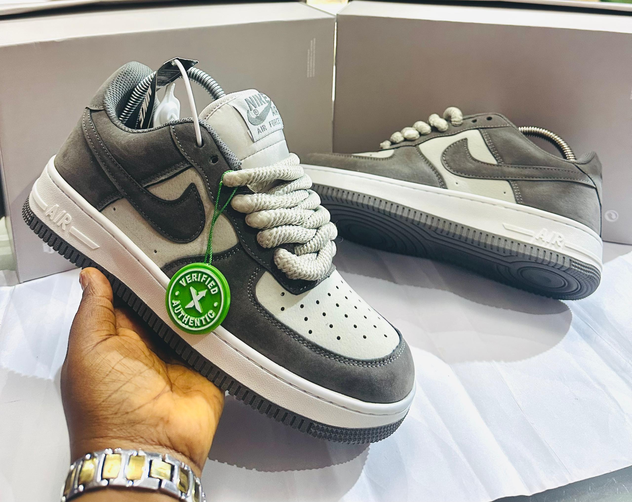 Nike Air Force 1 Low Premium – Shadow Grey Limited Edition with Verified Authentic Tag - Image 2